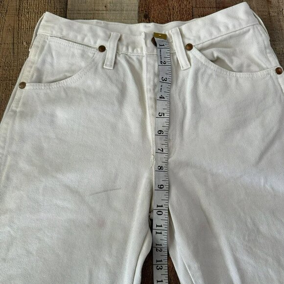 Vintage White Wrangler Womens Size 28 Denim Jeans - Picture 14 of 16